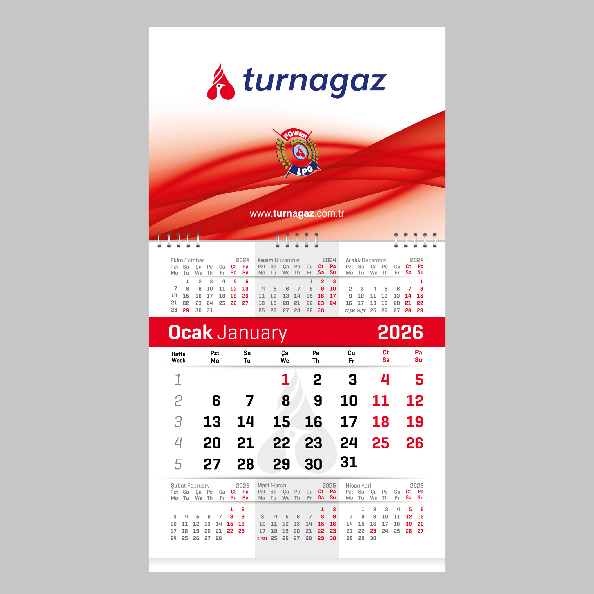 GMC-100 - Tek Parça Spiral Özel Baskı Eko Gemici