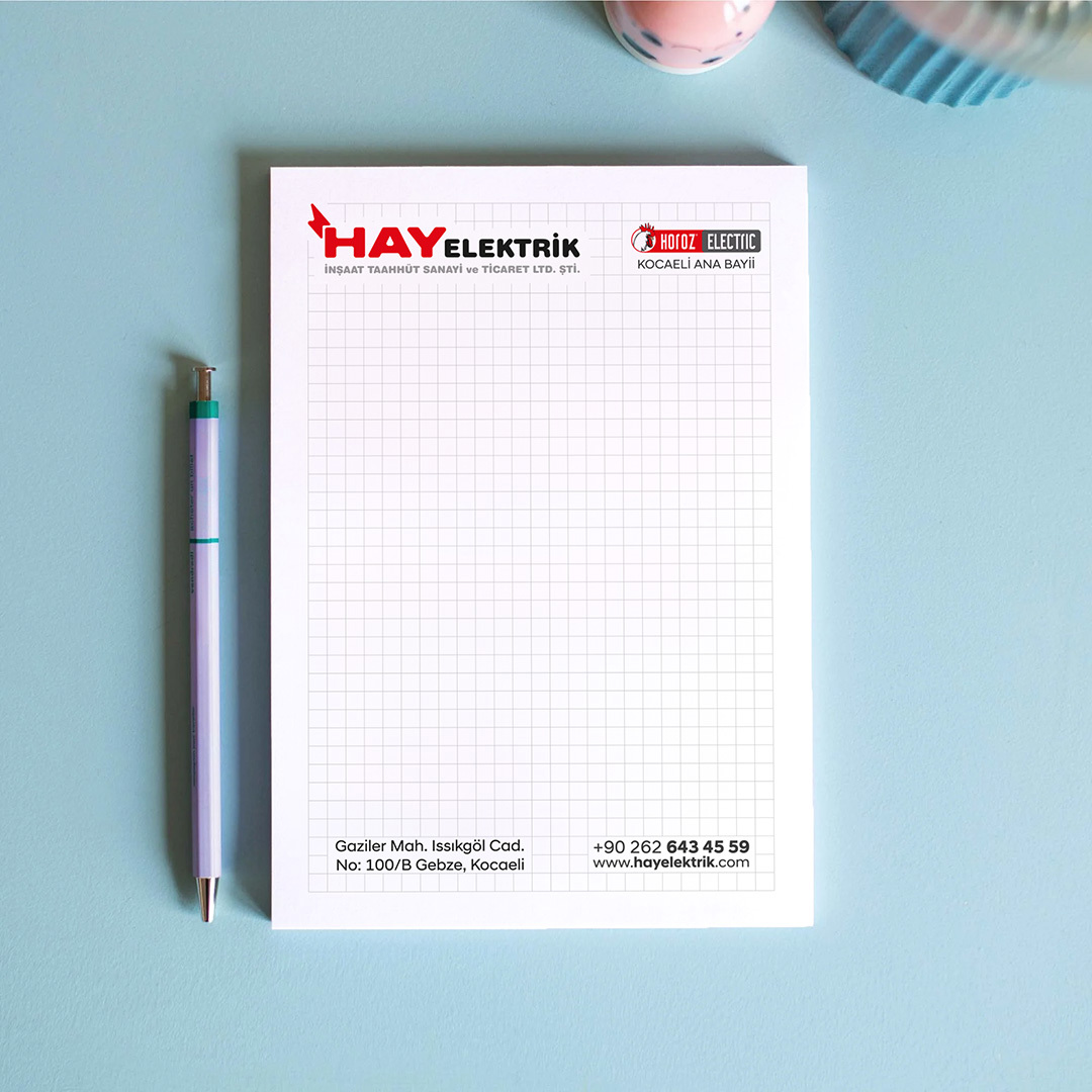 BLK-02 - Üstten Tutkallı 50'li Bloknot